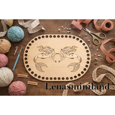 Basket base oval mermaid