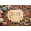 Basket base with mermaid women engraving digital file 