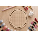 Cross stitch embroidery base round digital download