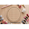 Cross stitch embroidery base round digital download
