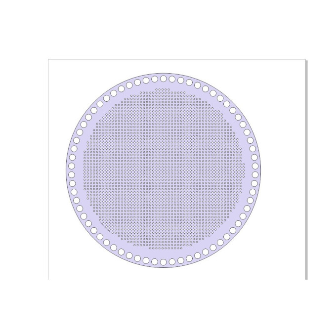 Cross stitch embroidery base 10 inch file plywood 