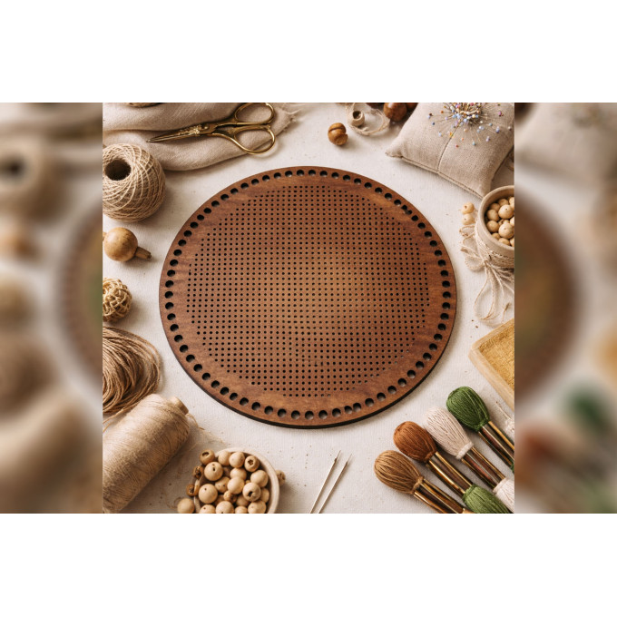 Cross stitch embroidery base 10 inch file plywood 