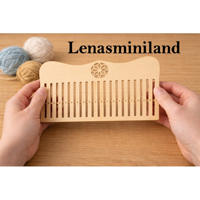 Rigid heddle laser cut loom kit weaving digital file 