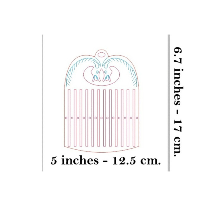 Rigid heddle loom with horse engraving digital file 