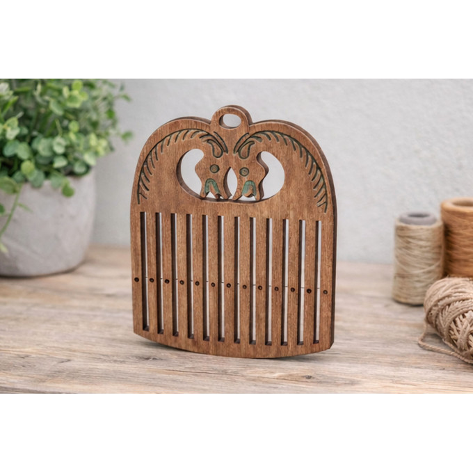 Rigid heddle loom with horse engraving digital file 