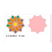 Rangoli flower mandala plywood base laser cut file