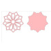 Rangoli flower mandala plywood base laser cut file
