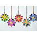 Rangoli flower mandala plywood base laser cut file