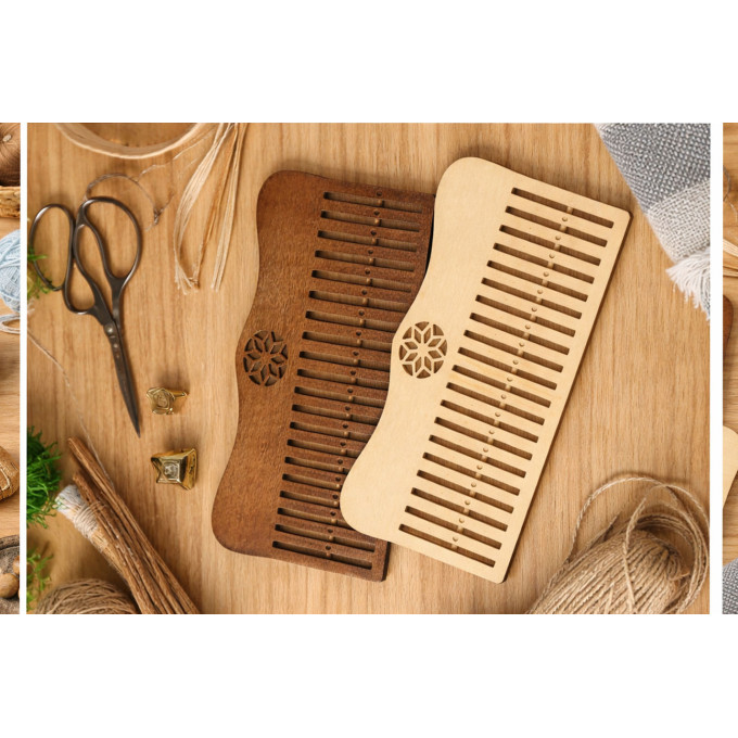 Rigid heddle laser cut loom kit weaving digital file 