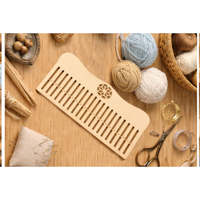 Rigid heddle laser cut loom kit weaving digital file 