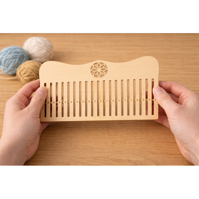 Rigid heddle laser cut loom kit weaving digital file 