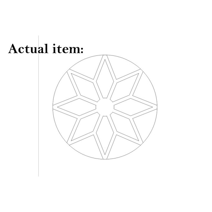 Laser cut sun file, mandala simple Baltic ornament 