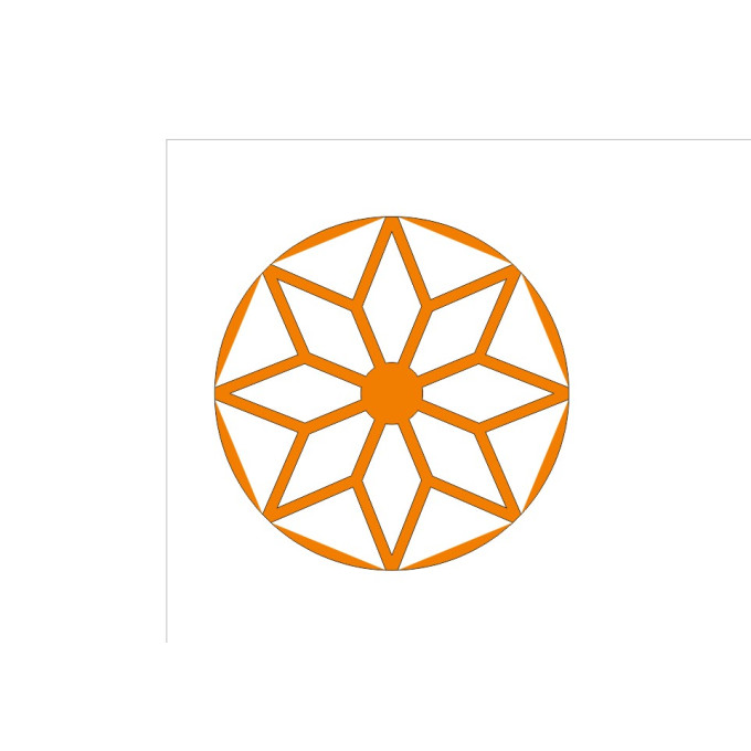 Laser cut sun file, mandala simple Baltic ornament 