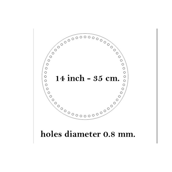 Round basket base 14 inch 35 cm laser cut digital