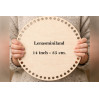 Round basket base 14 inch 35 cm laser cut digital