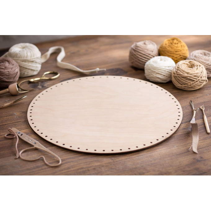 Basket base round 18 inch 45 cm digital file laser cut