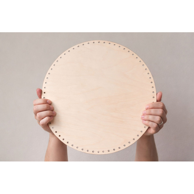 Basket base round 18 inch 45 cm digital file laser cut