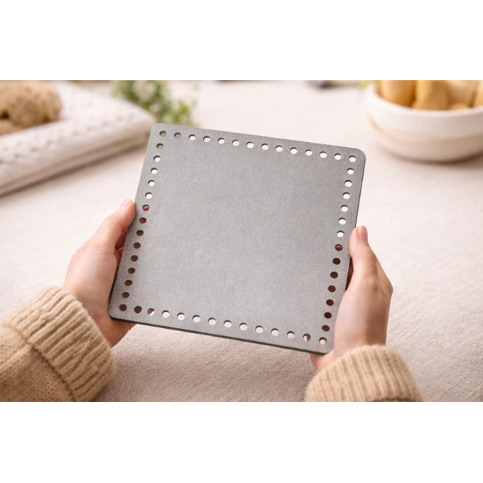 Square basket base 8 inch 20 cm bottom digital file 