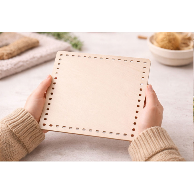 Basket base square shape 10 inch 25 cm laser cut file 