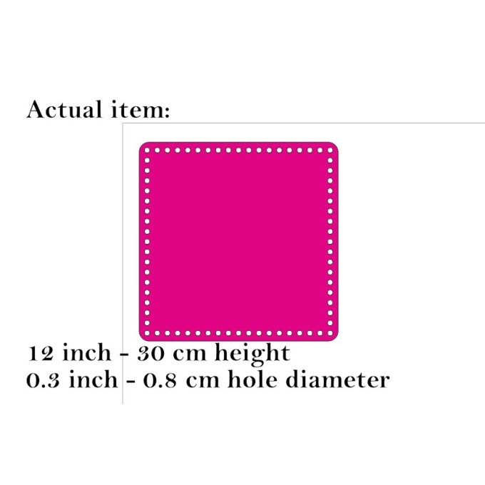 Basket base 12 inch 30 cm square laser cut digital file