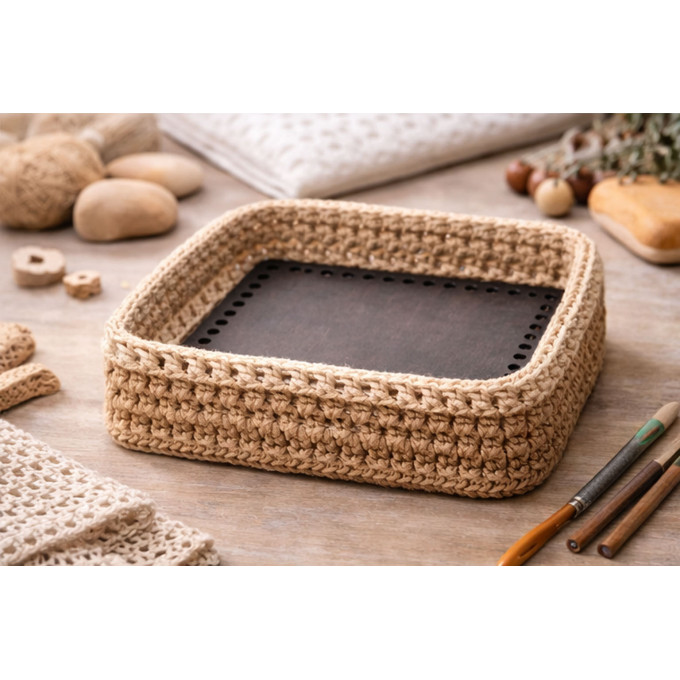 Basket base 12 inch 30 cm square laser cut digital file