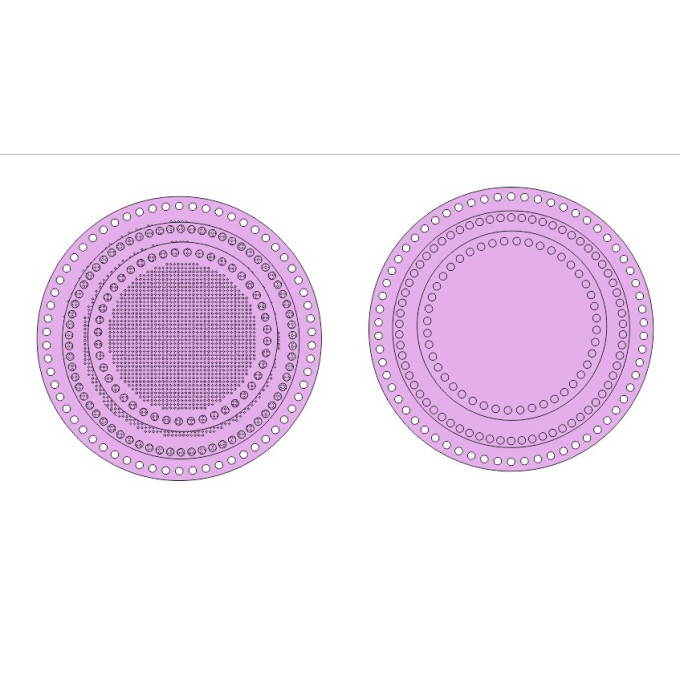 Round basket bases bundle SVG + embroidery 
