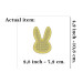 Easter bunny embroidery base digital file. Rabbit head