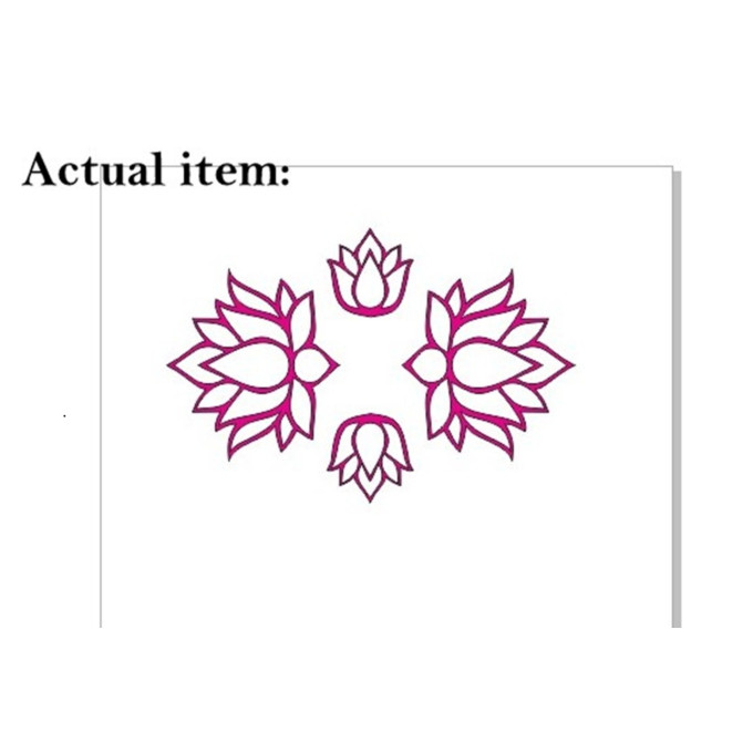 Laser cut lotus flower file, geometric vector template