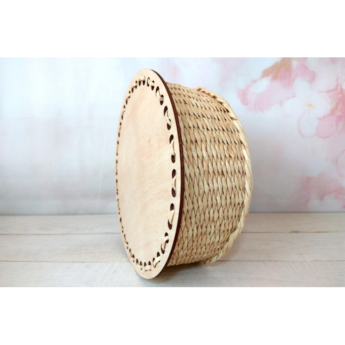 Plain round basket base 8 inch 20 cm digital file