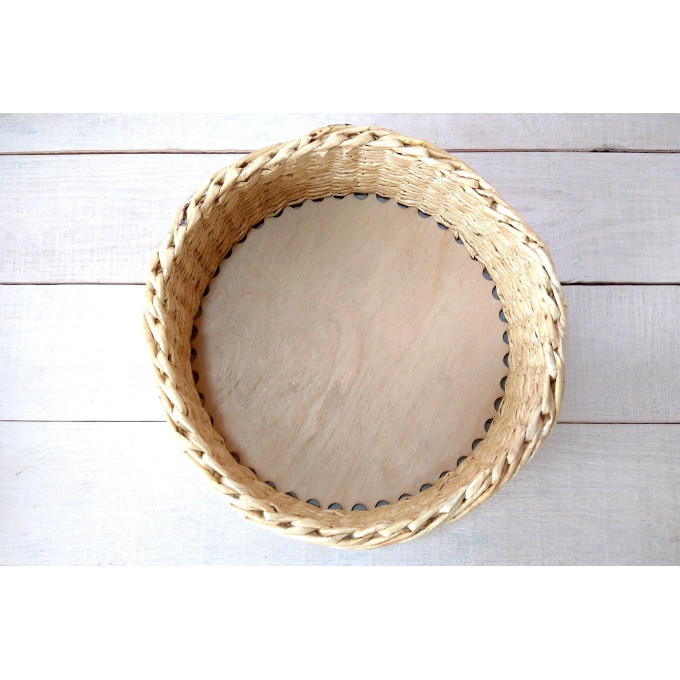 Plain round basket base 8 inch 20 cm digital file