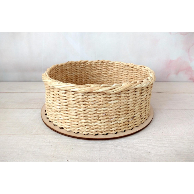 Plain round basket base 8 inch 20 cm digital file