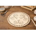 Laser cut basket cover with flowers 8 inch round