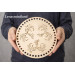 Laser cut basket cover with flowers 8 inch round