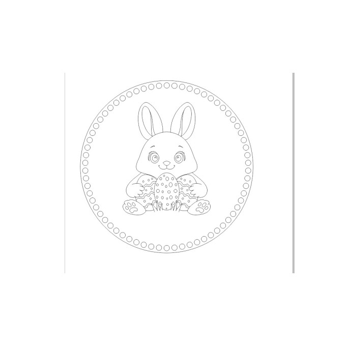 Plain round basket base 8 inch 20 cm digital file