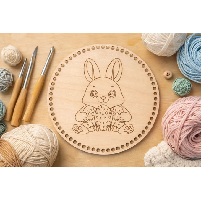 Plain round basket base 8 inch 20 cm digital file