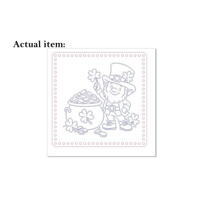 St. Patrick’s day basket base with leprechaun 