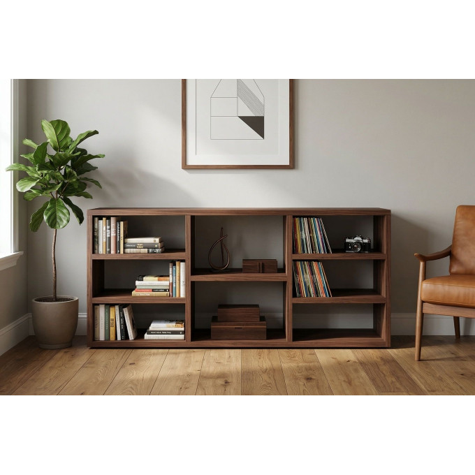 Miniature bookcase digital file, 1:6 scale dollhouse 