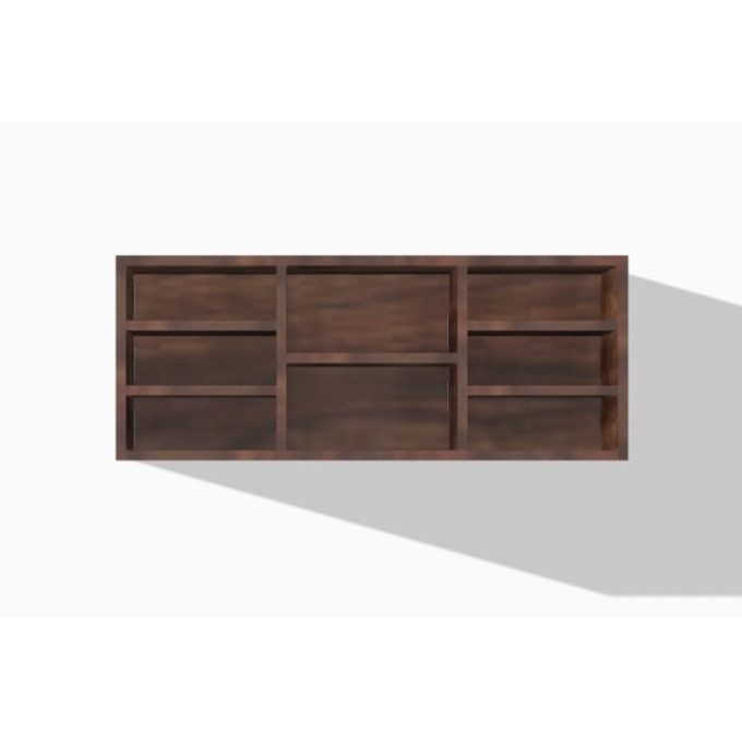 Miniature bookcase digital file, 1:6 scale dollhouse 