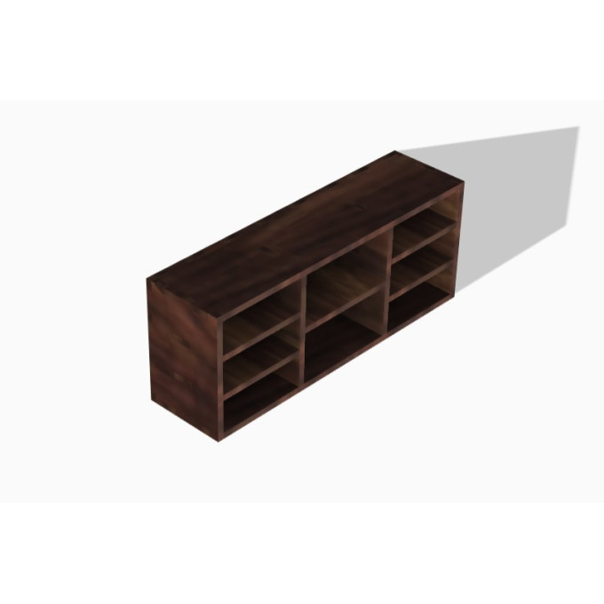 Miniature bookcase digital file, 1:6 scale dollhouse 