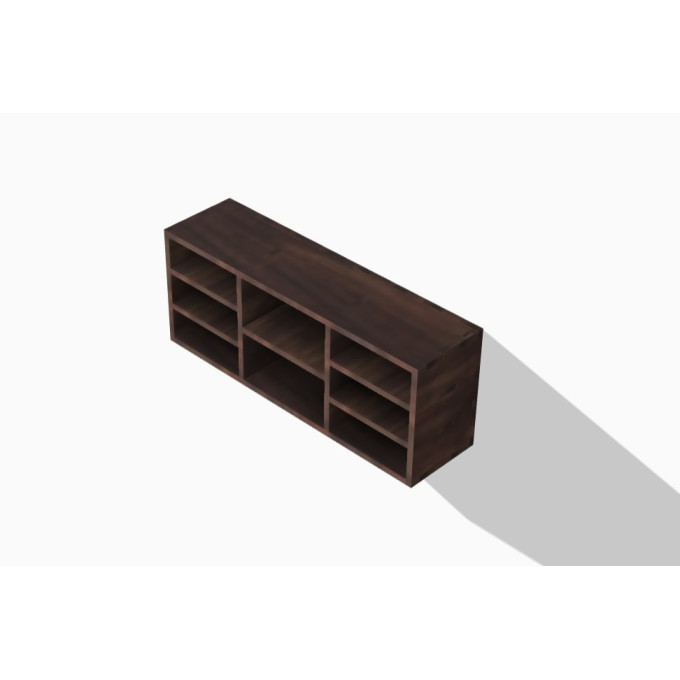 Miniature bookcase digital file, 1:6 scale dollhouse 