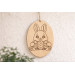 Easter bunny laser cut engraving digital file line art