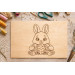 Easter bunny laser cut engraving digital file line art