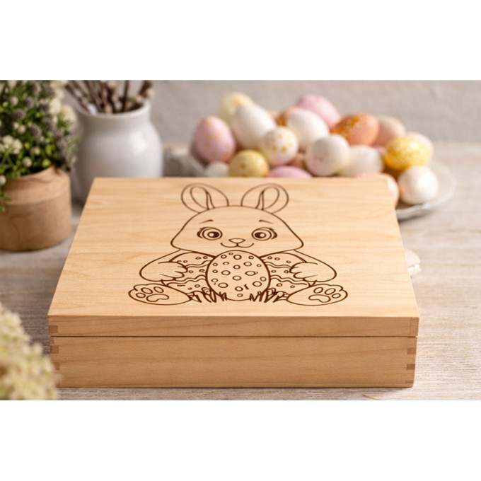 Easter bunny laser cut engraving digital file line art