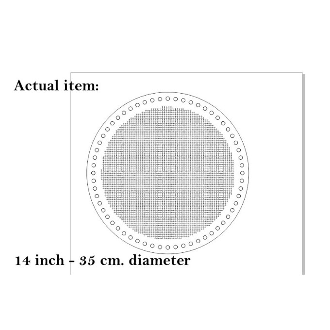 Embroidery basket base 14 inch round laser cut digital 