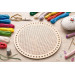Embroidery basket base 14 inch round laser cut digital 