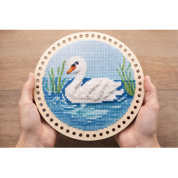 Embroidery basket base 14 inch round laser cut digital 