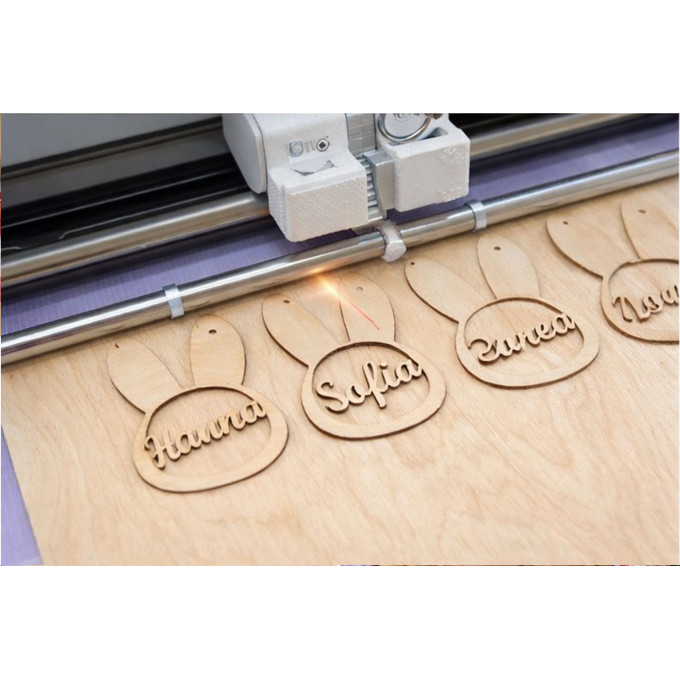 Easter bunny girls name tags digital download laser 