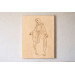 Laser engraving Virgin Mary line art file, Madona