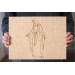 Laser engraving Virgin Mary line art file, Madona
