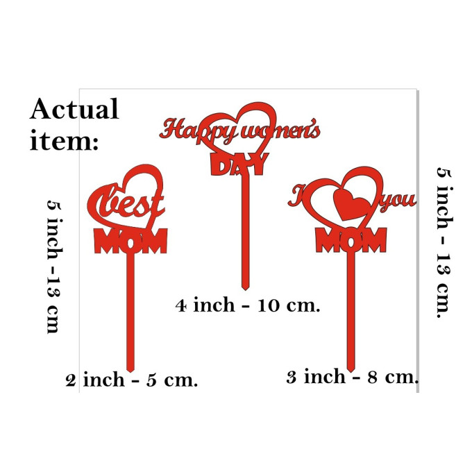 Happy women's day cake topper digital file laser cut